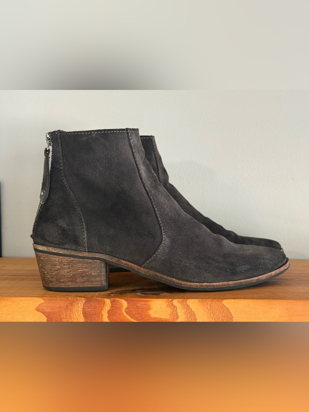 Dolce Vita Suede Ankle Boots in Charcoal - 7.5